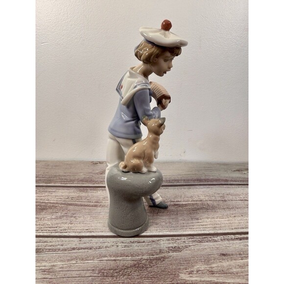 Lladro Seaside Serenade 9” tall Porcelain # 6197 Retired 1998 mint w/ Box - Picture 4 of 17